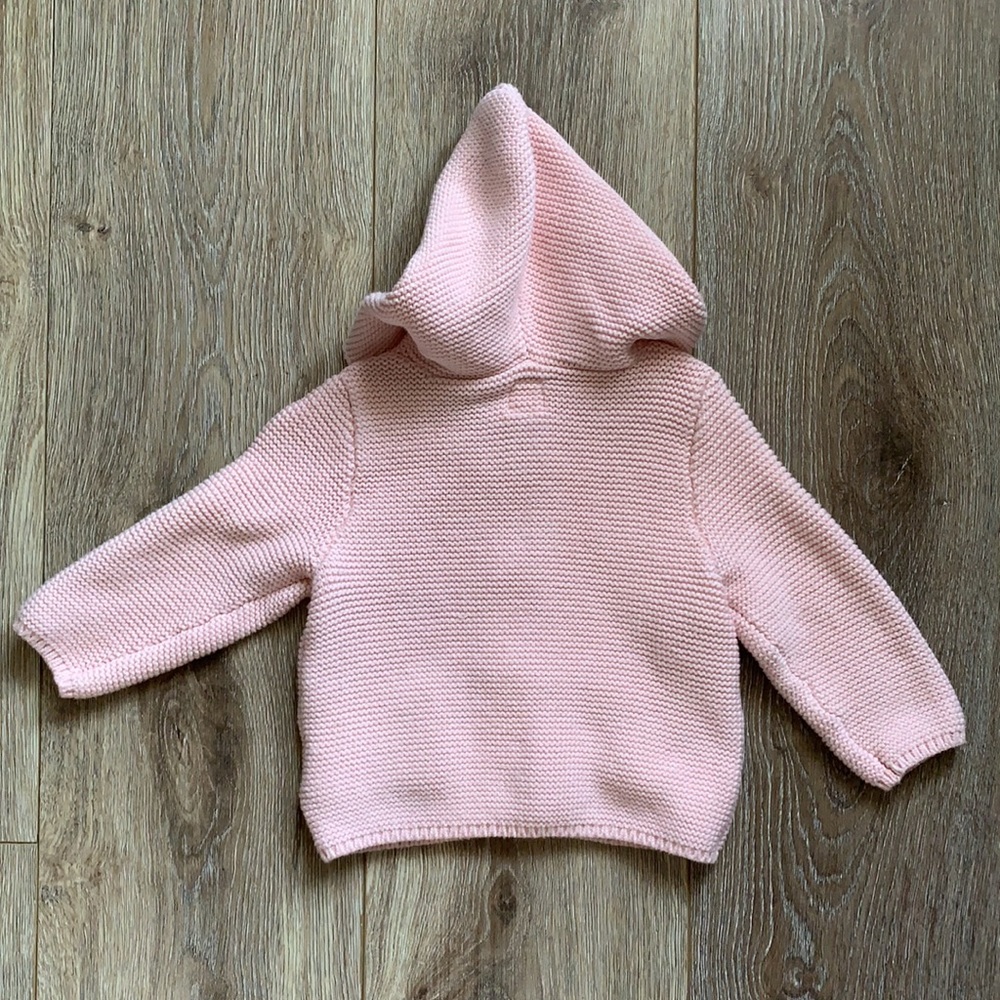 Baby GAP 6-12mo button teddy hoodie - Picture 4 of 4